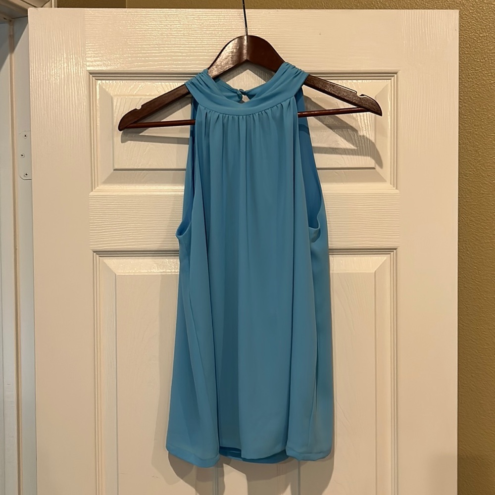 Jade/Melody Tan Halter Blouse - Size M